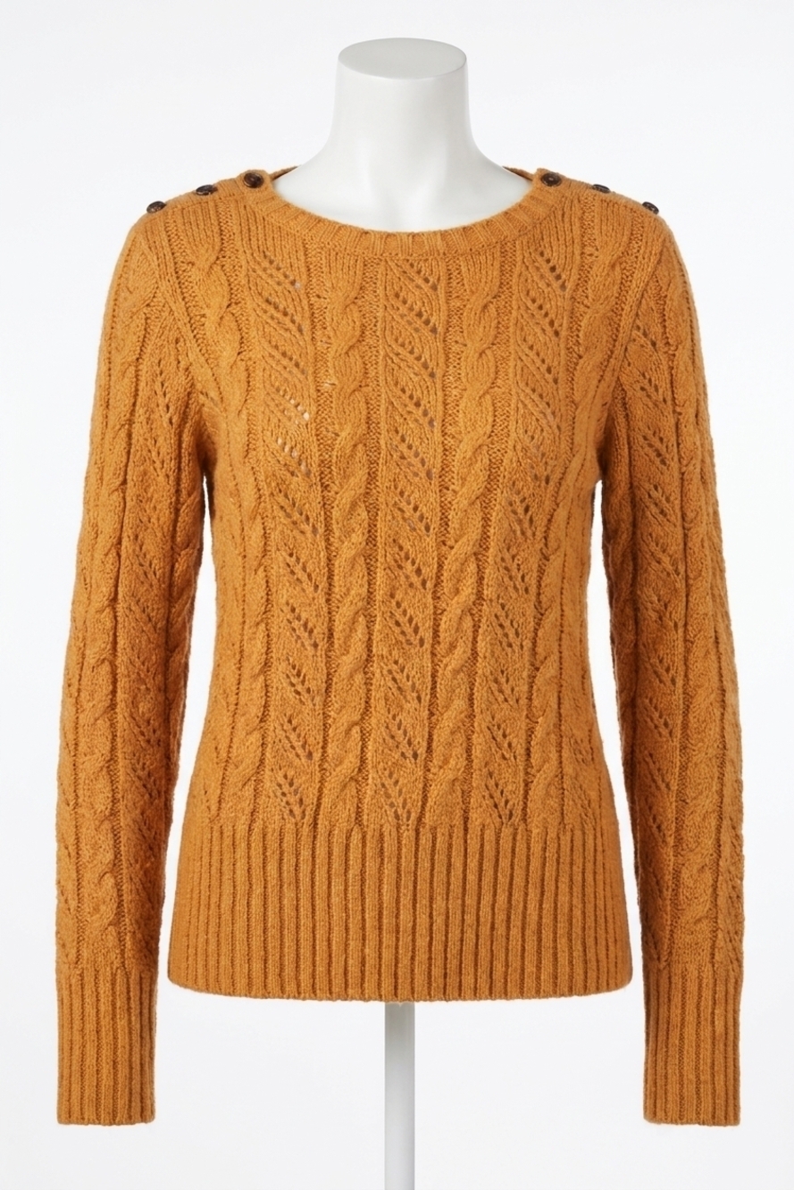 NEW KENSIE punk yarn sweater in orange